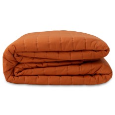 Trapunta Reversibile HappyFriday Basic Dash Arancio 270 x 260 cm    