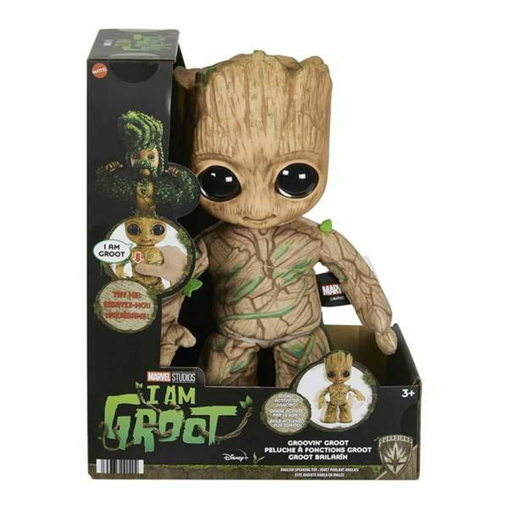 Statuetta Articolata Mattel I Am Groot Luci Movimento    