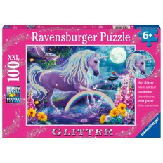 Puzzle Ravensburger 12980 Unicorno Porporina XXL 100 Pezzi    