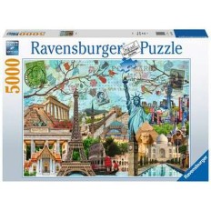 Puzzle Ravensburger 17118 Big Cities Collage 5000 Pezzi    