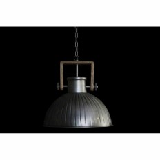 Lampadario DKD Home Decor Marrone Argentato Ferro Legno di mango 50 W 41 x 41 x 40 cm    