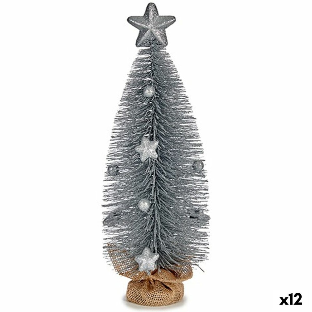 Albero di Natale Argentato 13 x 41 x 13 cm (12 Unità)    