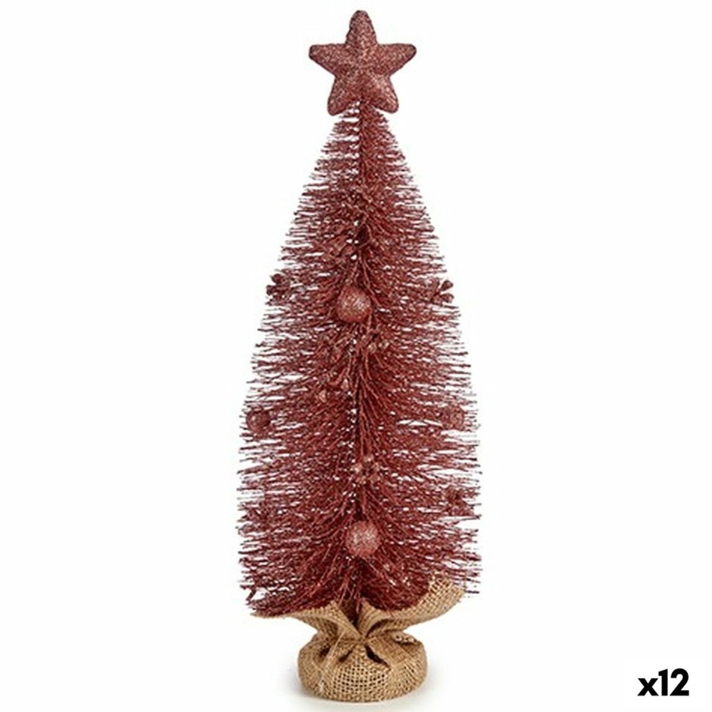 Albero di Natale Rosa 13 x 41 x 13 cm (12 Unità)    