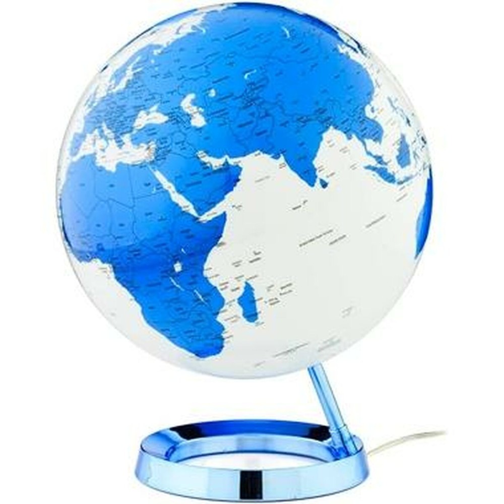 Mappamondo con Luci Atmosphere Ø 30 cm Azzurro Plastica    