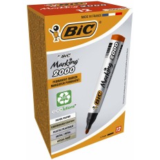 Marcatore permanente Bic Marking 2000 Rosso 12 Pezzi    