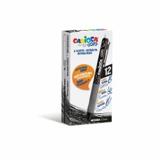 Penna Carioca Oops Nero 0,7 mm (12 Pezzi)    