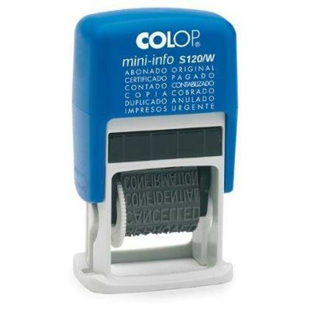 Sigillo Colop S120/W 4 x 20 mm Azzurro    