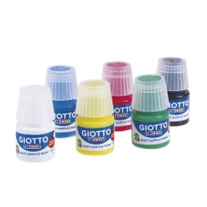 Tempere Giotto Decor Multicolore Bianco 25 ml (6 Pezzi)    