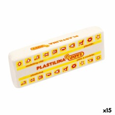 Barre di plastilina Jovi School 150 g Bianco (15 Pezzi)    