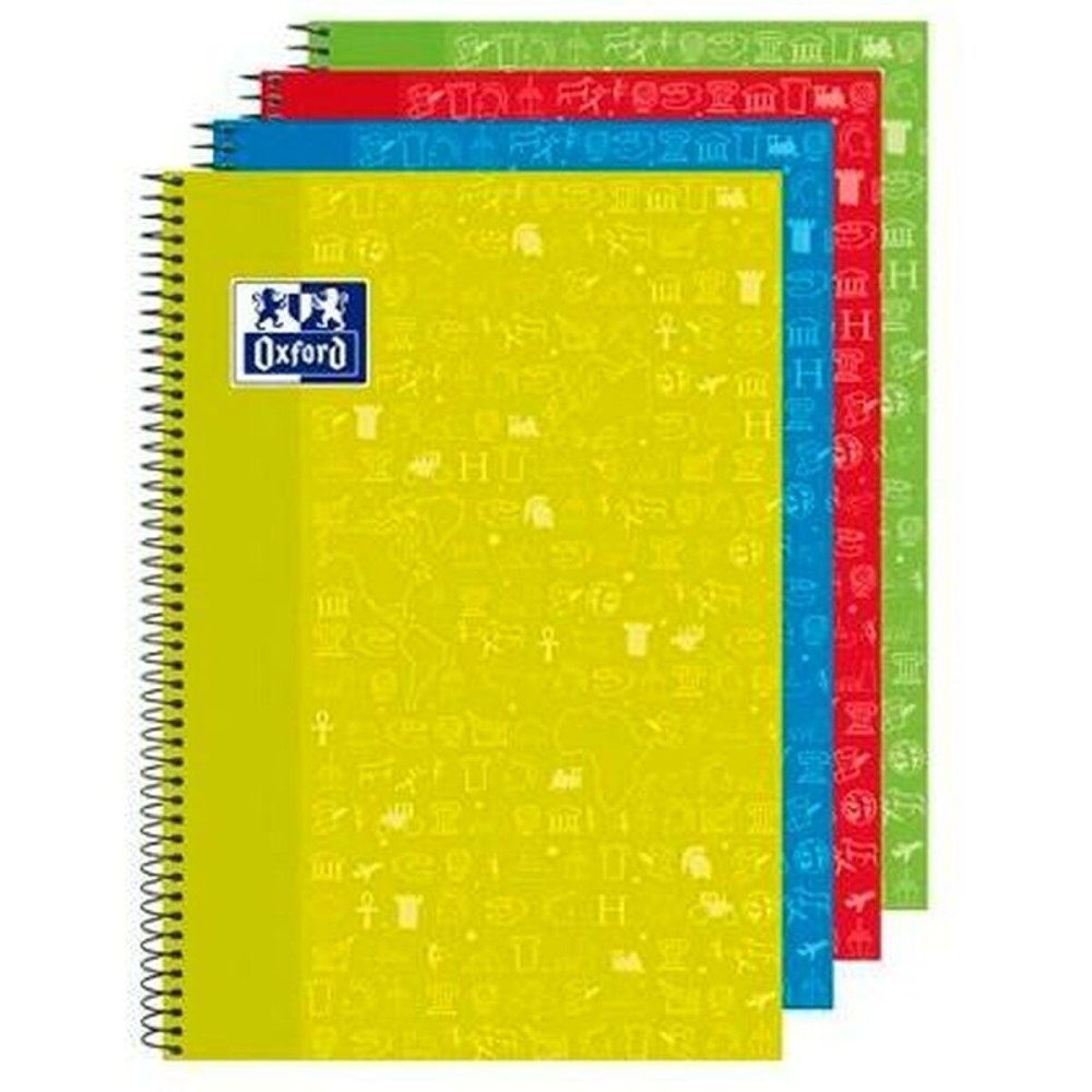 Quaderno Oxford Write & Erase Multicolore Din A4 4 Pezzi 80 Pagine    