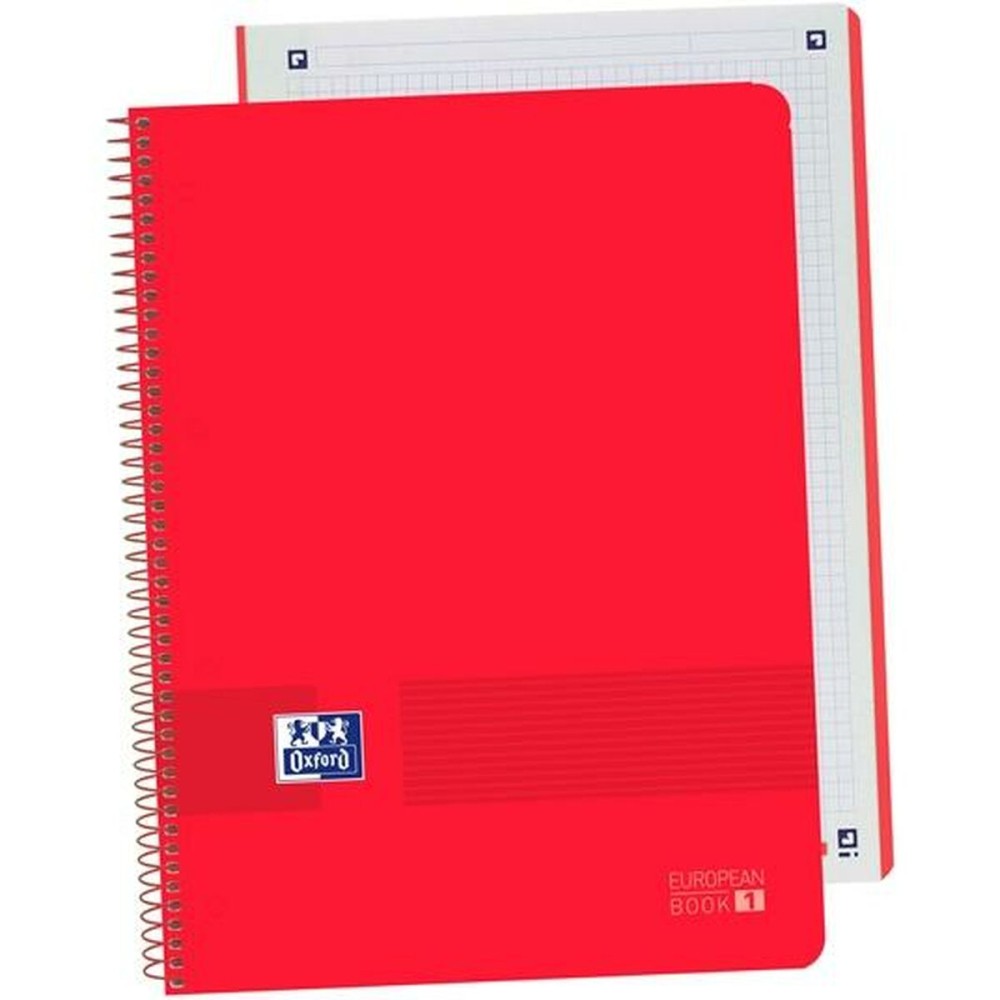 Quaderno Oxford Live&Go Rosso A4 5 Pezzi    