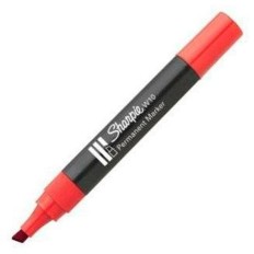 Marcatore permanente Sharpie W10 Rosso 12 Pezzi    