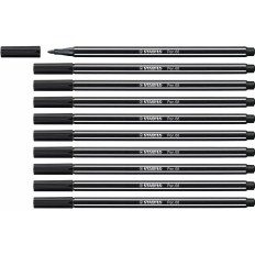 Pennarelli Stabilo Pen 68 Nero (10 Pezzi)    