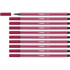 Pennarelli Stabilo Pen 68 Rosso Scuro (10 Pezzi)    