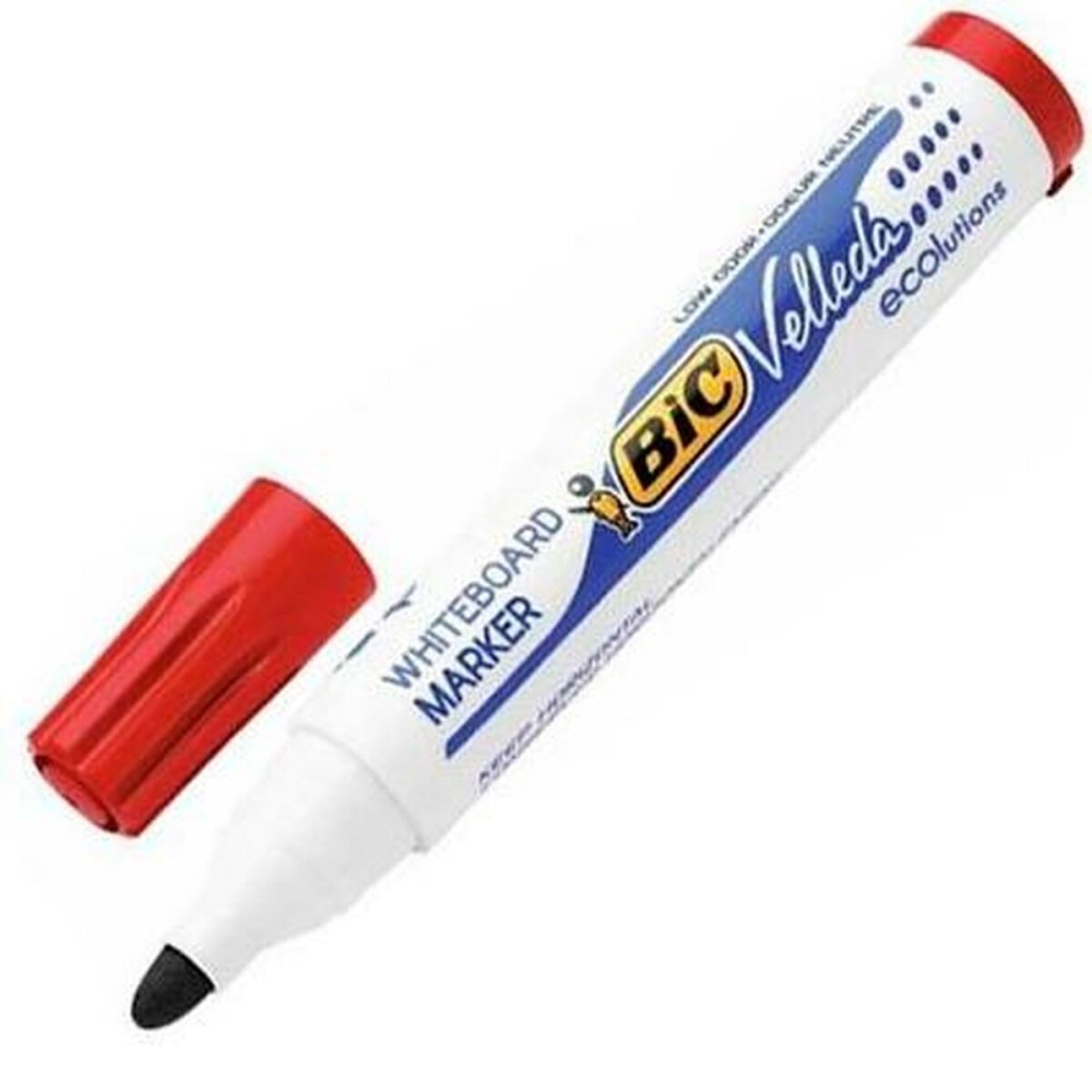 Pennarelli a gesso liquido Bic Velleda Ecolutions 1701 Rosso (12 Pezzi)    