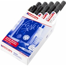 Pennarelli a gesso liquido Edding 4095 Nero (10 Unità)    