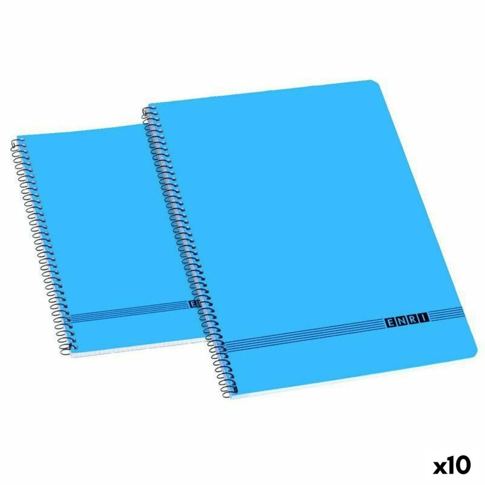 Quaderno ENRI 80 Pagine Azzurro (10 Unità)    