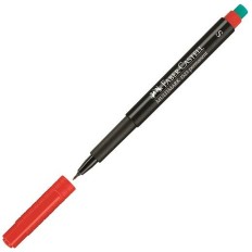 Marcatore permanente Faber-Castell Multimark 1523 M Rosso (10 Unità)    