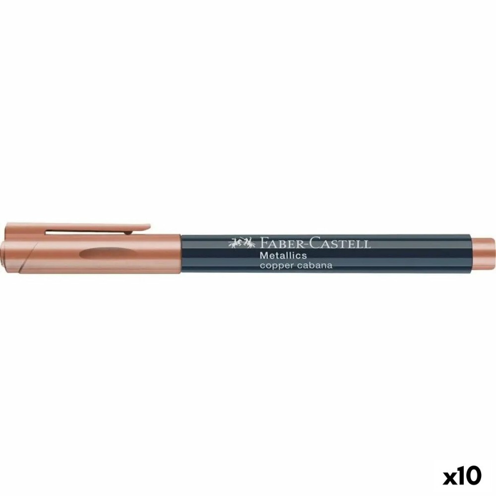 Pennarello Faber-Castell Metallics Copper Cabana (10 Unità)    