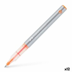 Penna a inchiostro liquido Faber-Castell Roller Free Ink Arancio 0,7 mm (12 Unità)    