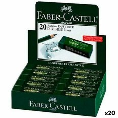 Gomma da cancellare Faber-Castell Dust Free Verde (20 Unità)    