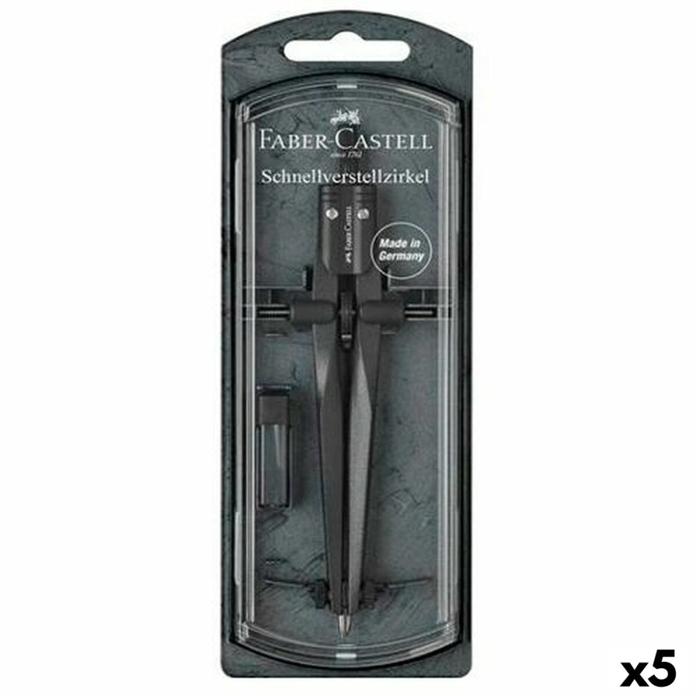 Compasso Faber-Castell Nero (5 Unità)    