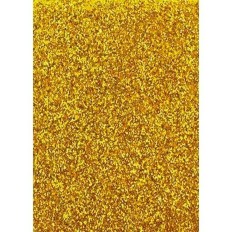 Carta Fama Glitter Gomma Eva Dorato 50 x 70 cm (10 Unità)    