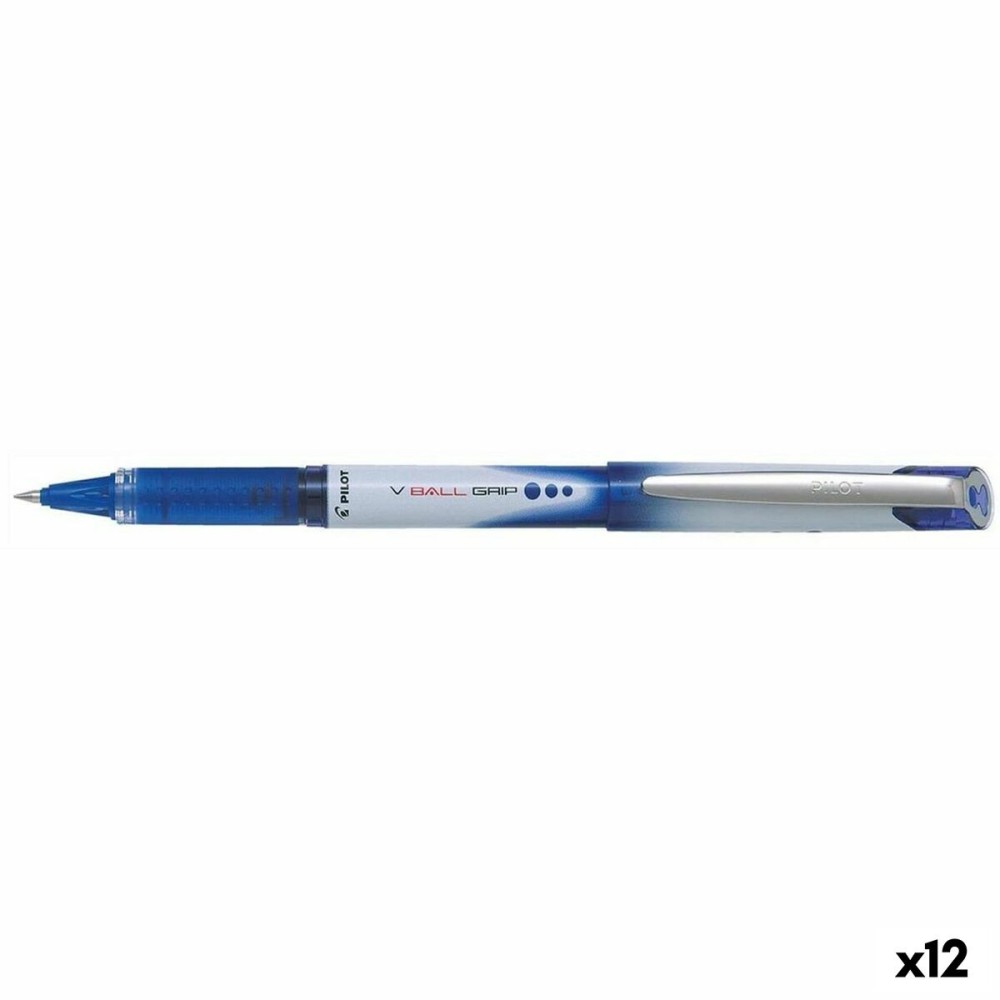 Penna Roller Pilot V-Ball Grip 0,7 mm Azzurro (12 Unità)    