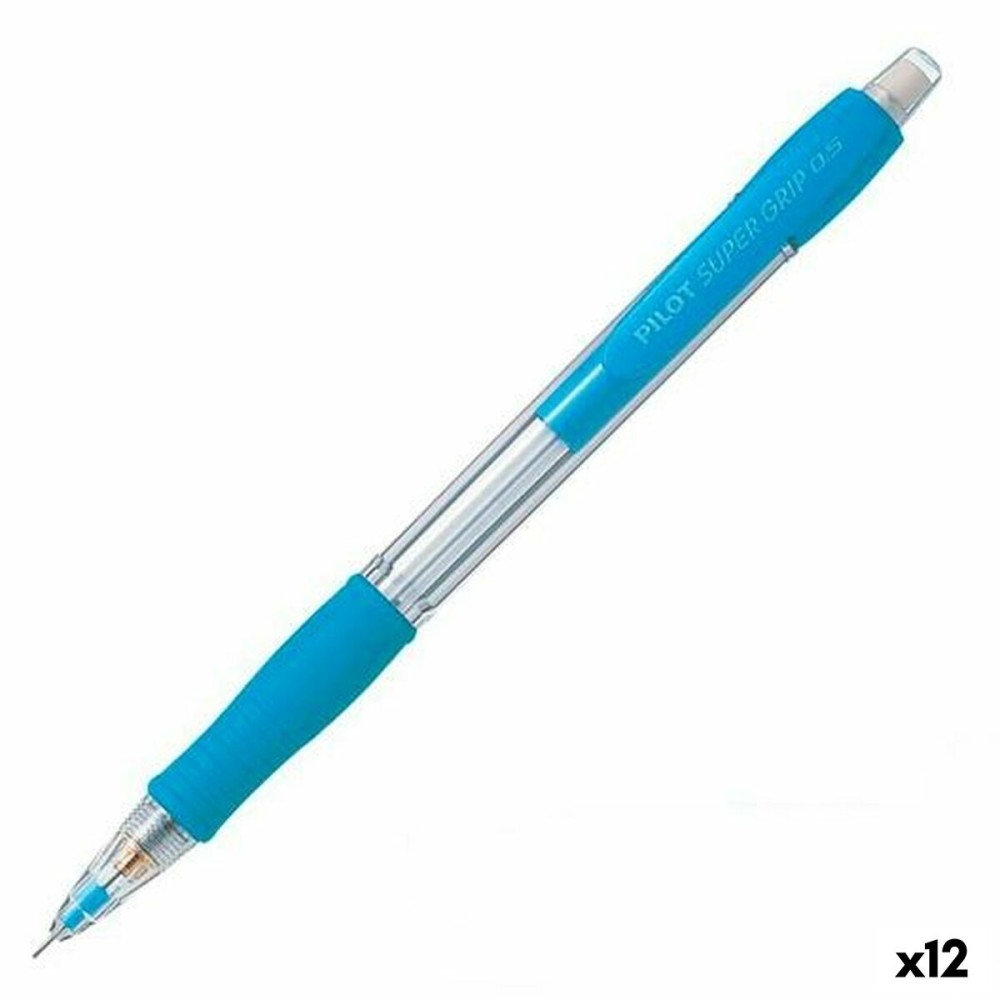 Portamine Pilot Super Grip Azzurro 0,5 mm (12 Unità)    