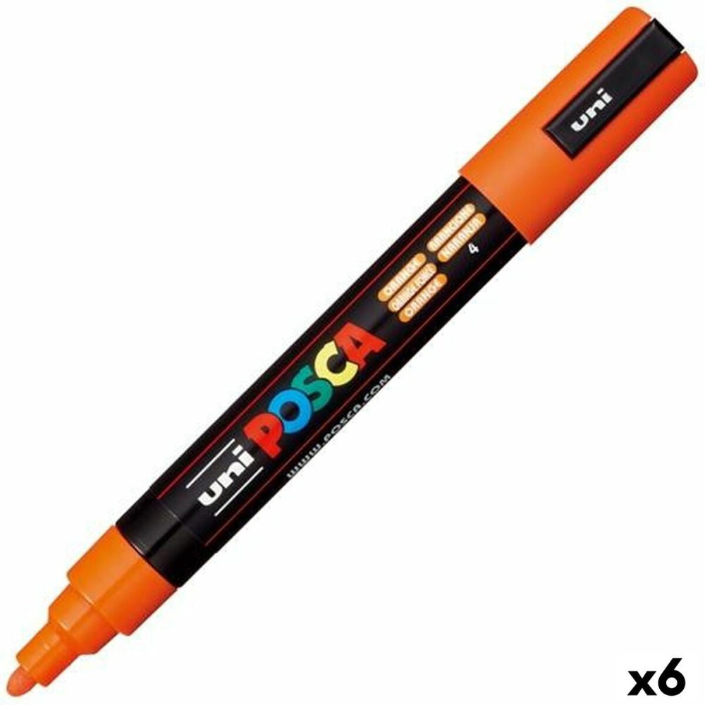 Pennarelli POSCA PC-5M Arancio (6 Unità)    