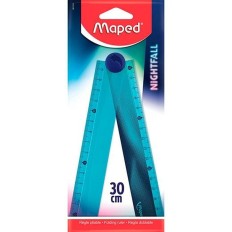 Righello Maped Nightfall Azzurro Plastica 30 cm 18 Unità    