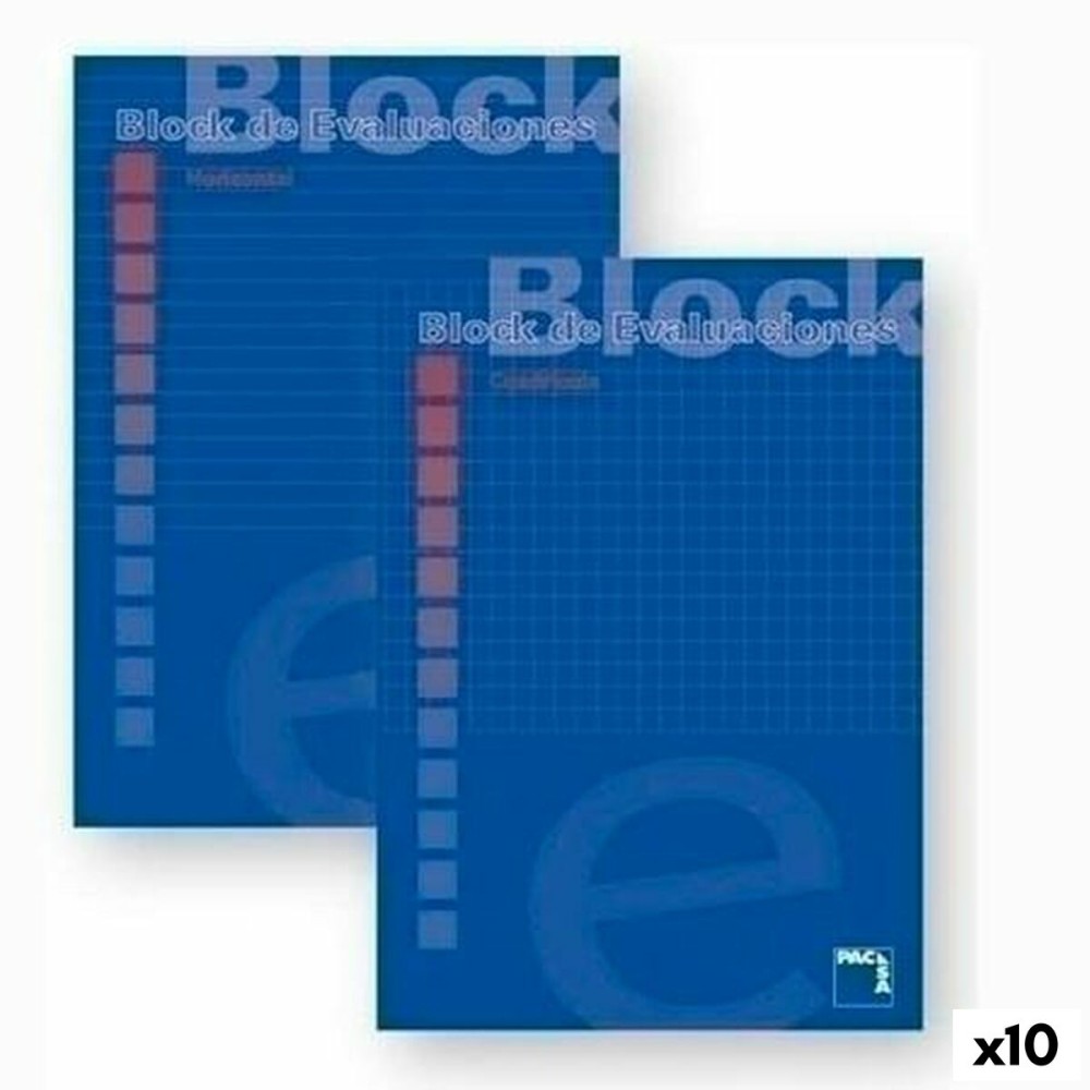 Block Notes Pacsa Azzurro A4 50 Fogli (10 Unità)    