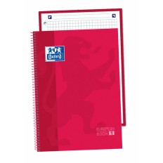 Quaderno Oxford Europeanbook 1 Rosso A5 80 Pagine (5 Unità)    