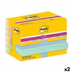 Note Adesive Post-it Super Sticky Multicolore 12 Pezzi 47,6 x 47,6 mm (2 Unità)    