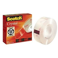 Nastro Adesivo Scotch Crystal 19 mm x 33 m Trasparente (6 Unità)    