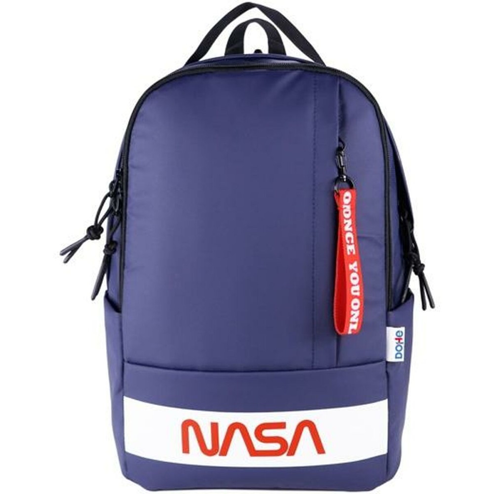 Zaino Scuola DOHE Nasa Flag Azzurro 32 x 45 x 17 cm    