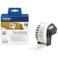 Carta Continua per Stampanti Brother DK-22225 Bianco 38 mm x 30,48 m Nero/Bianco (3 Unità)    