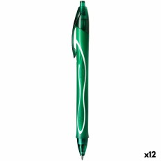 Penna gel Bic Gel-Ocity Quick Dry Verde 0,3 mm (12 Unità)    