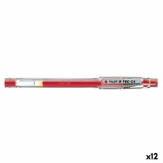 Penna gel Pilot G-TEC C4 Rosso 0,2 mm (12 Unità)    