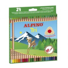 Matite colorate Alpino Tri Multicolore (6 Unità)    