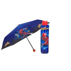 Ombrello Pieghevole Spider-Man Perletti Azzurro Ø 91 cm Per bambini    