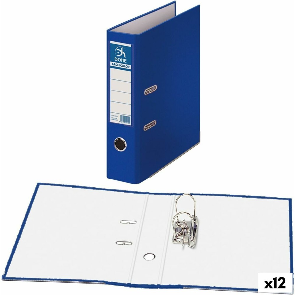 Classificatore a Leva DOHE Azzurro 28,5 x 32 x 7 cm (12 Unità)    