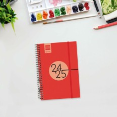 Agenda Finocam SVH Rosso 12 x 17,1 cm 2024-2025    