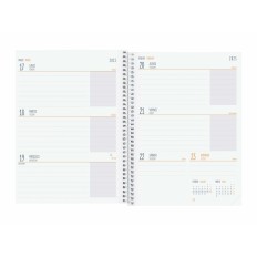 Agenda Finocam COOL Multicolore Quarto 15,5 x 21,2 cm 2024-2025 Floreale    