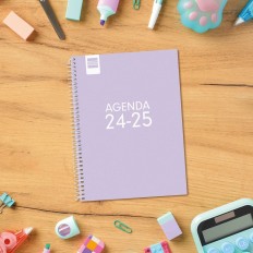 Agenda Finocam Cool Lilla Quarto 15,5 x 21,2 cm 2024-2025    