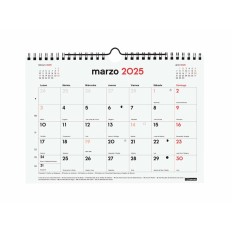 Calendario da parete Finocam Carta 2024-2025 21 x 15 cm 16 Mesi    