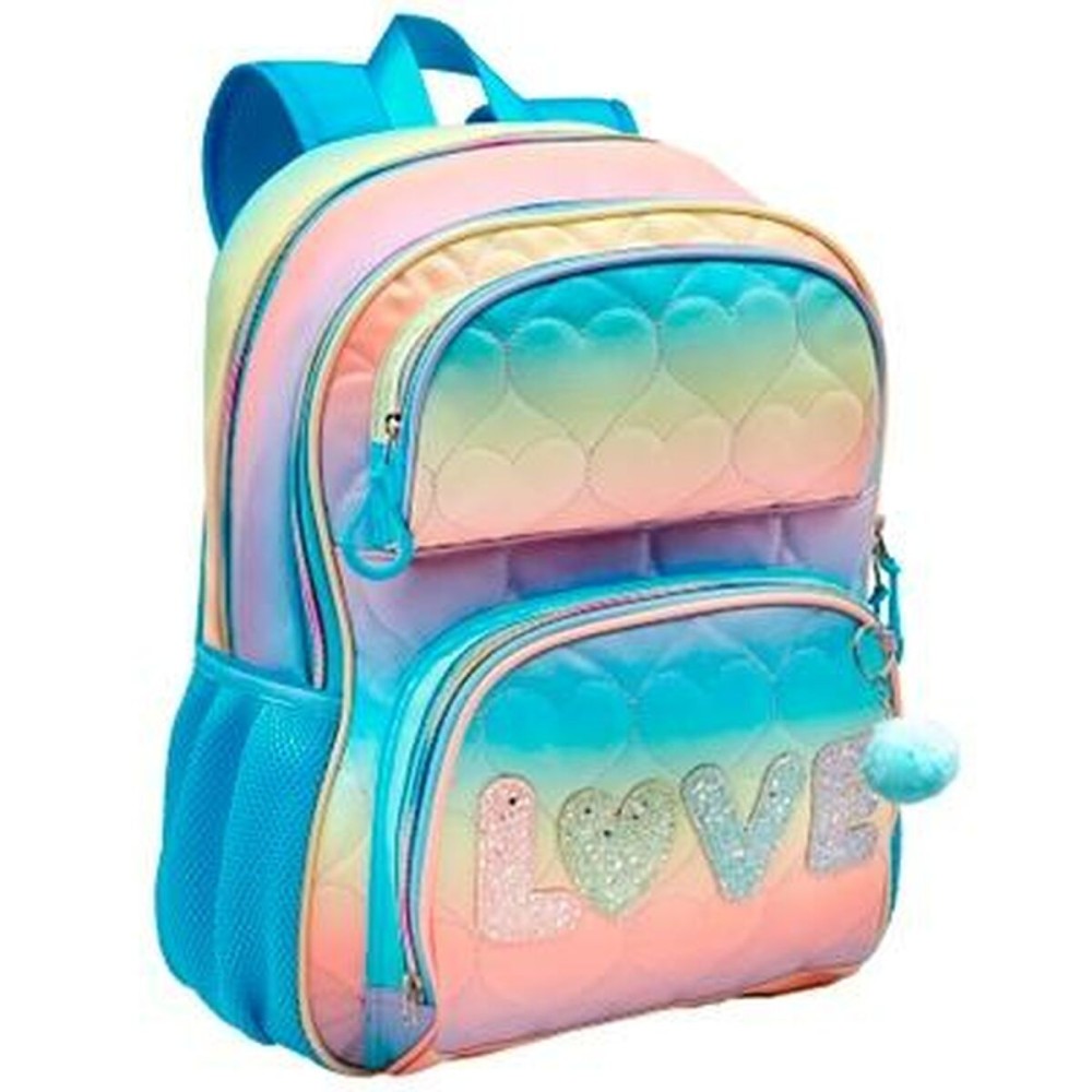 Zaino Scuola Blin-Blin Love Turchese 42 x 31 x 17 cm    