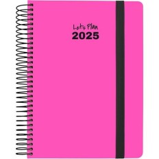 Agenda Grafoplas NEON Fucsia A5 14,8 x 21 cm 2025    