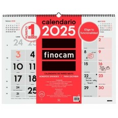 Calendario da parete Finocam Carta 2025 54 x 42 cm    