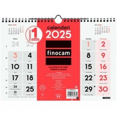 Calendario da parete Finocam Carta 2025 30 x 21 cm    